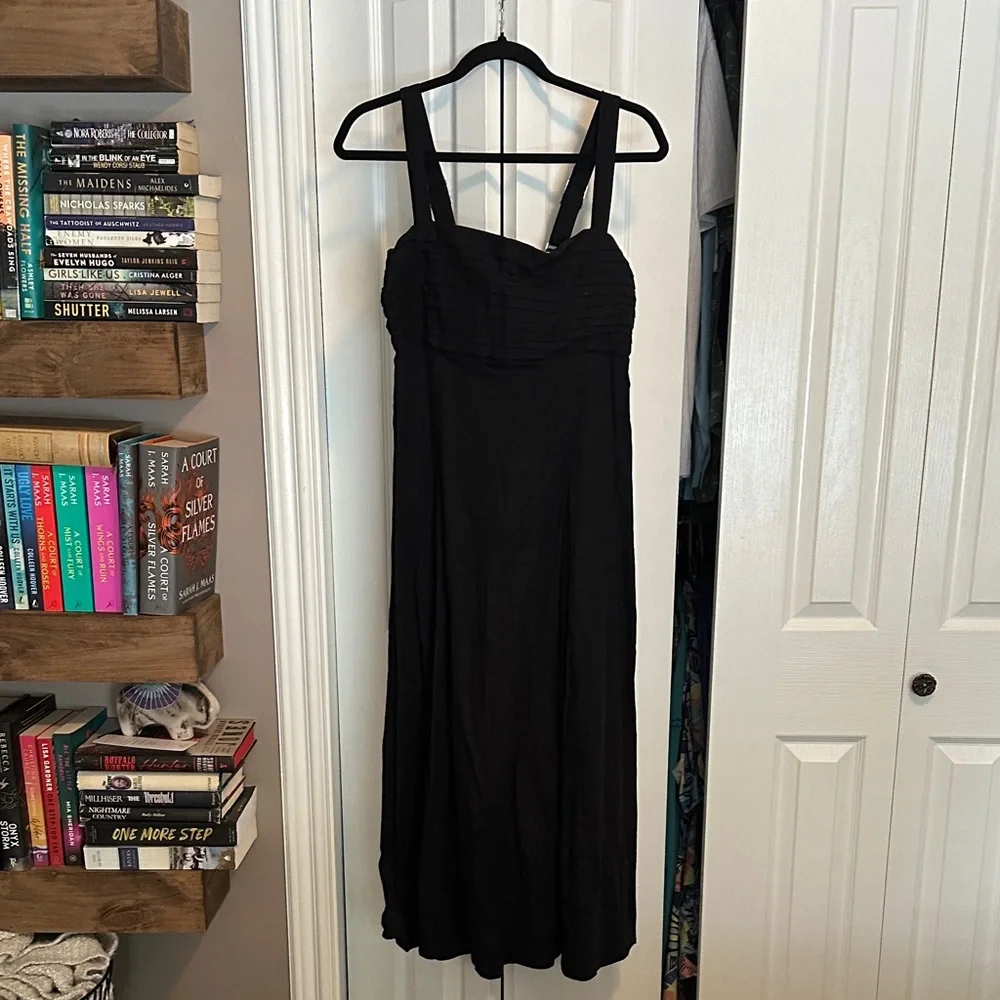 A&F Black Linen Dress